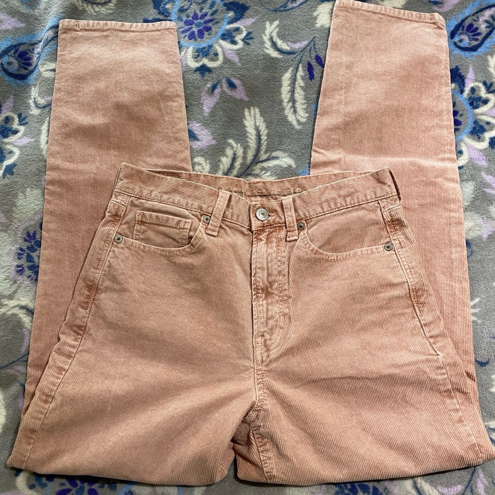 American Eagle Dusty Rose Corduroy Pants Size 2